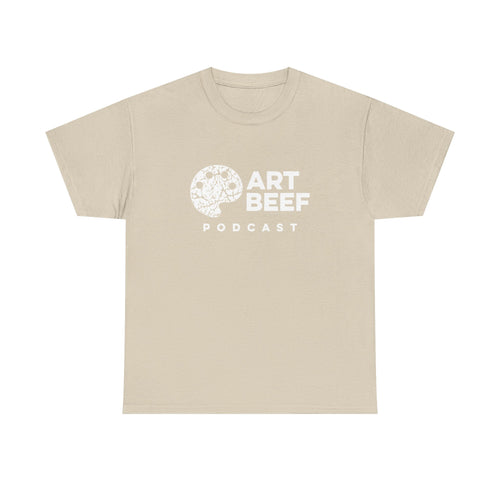 Basic White Art Beef Podcast Heavy Cotton Tee