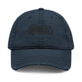 Black Art Beef Logo Distressed Dad Hat (Embroidery)
