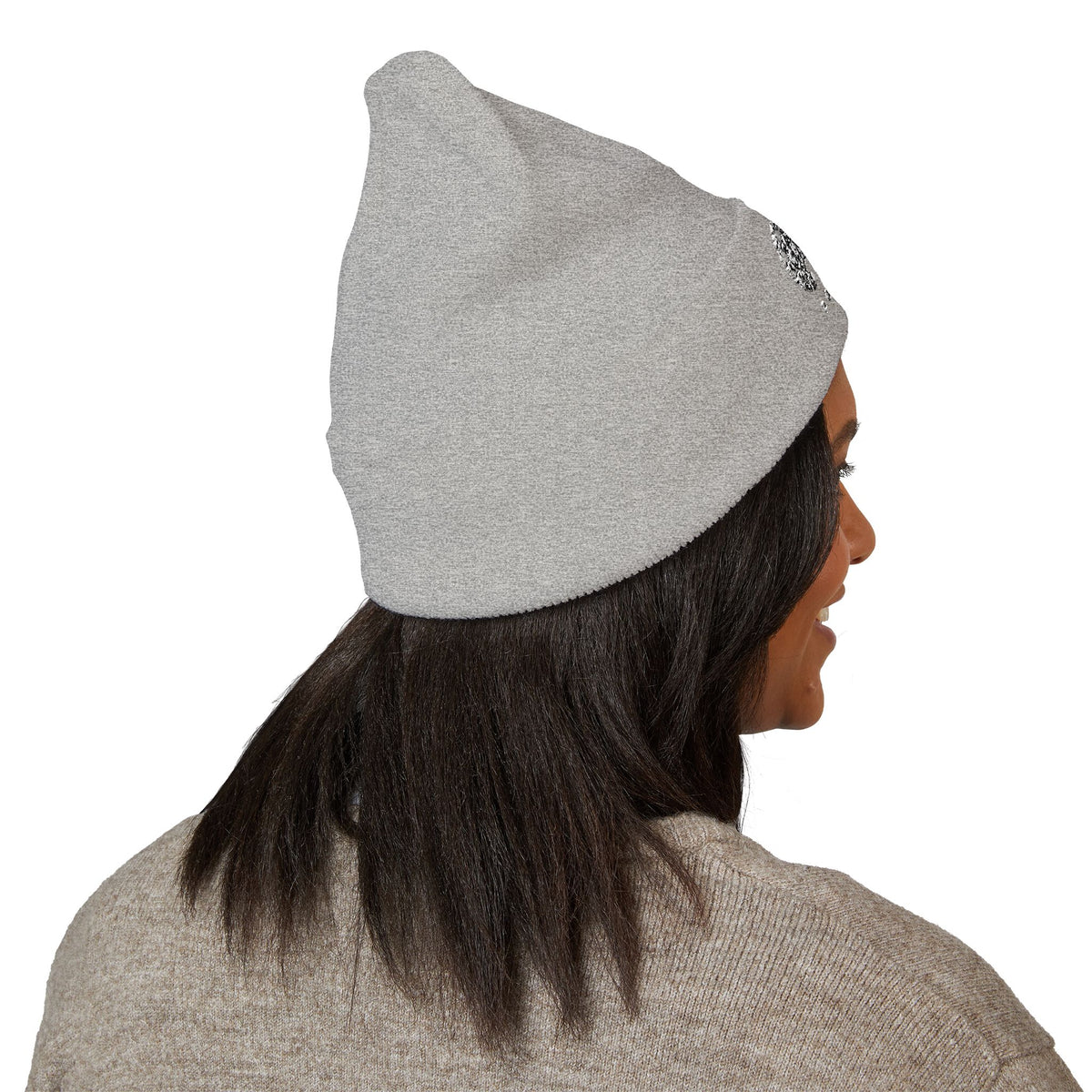White Art Beef Logo Classic Cuffed Beanie (Embroidery)