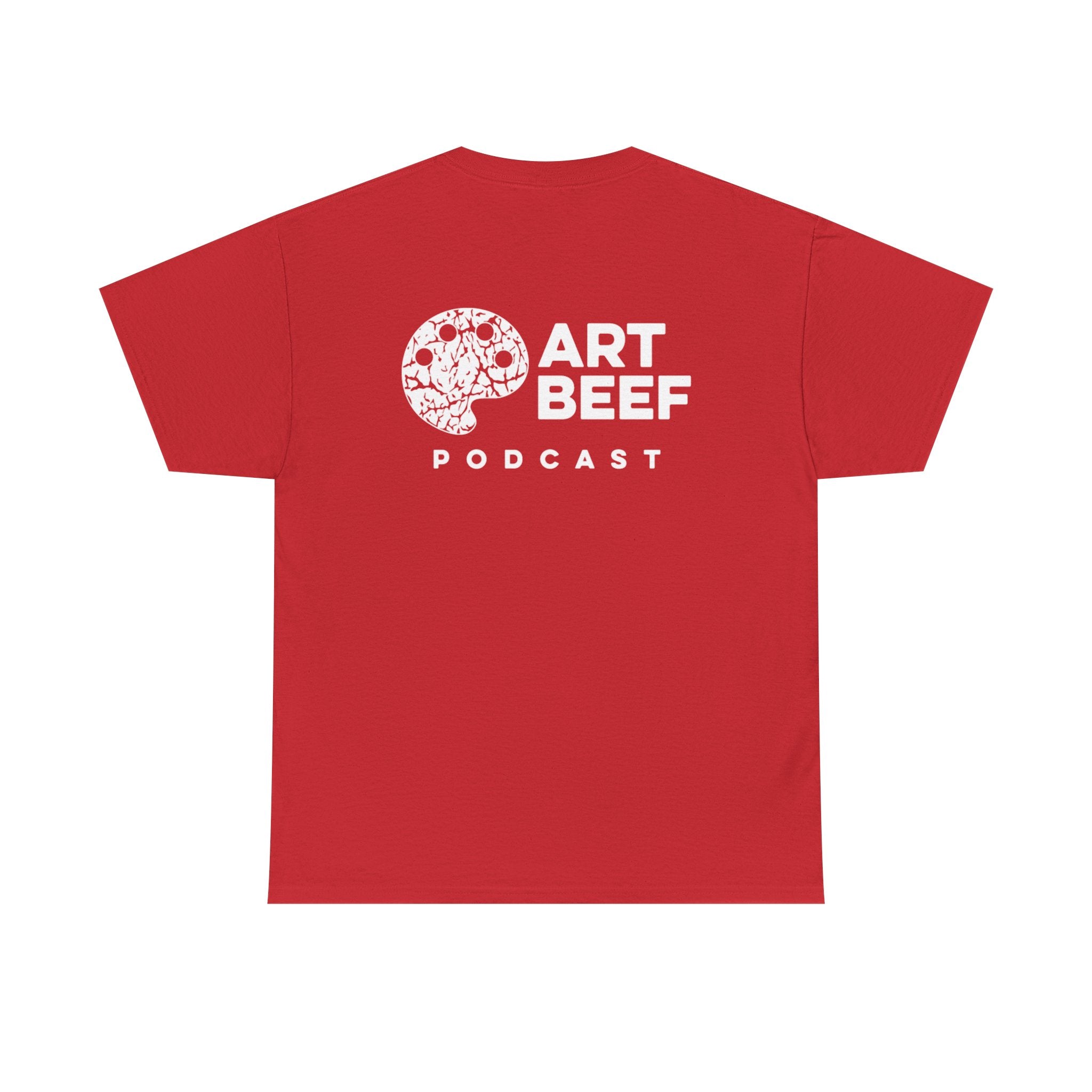 White Art Beef Podcast Heavy Cotton Tee