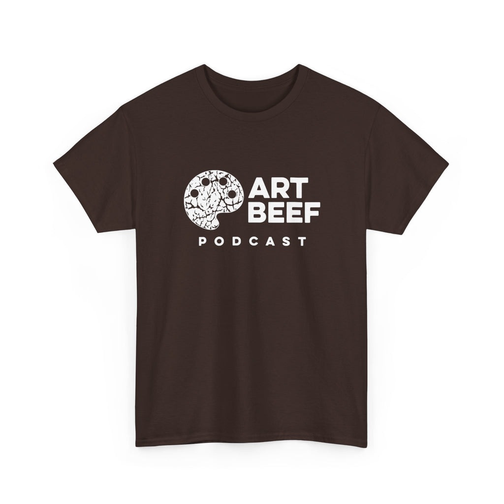 Basic White Art Beef Podcast Heavy Cotton Tee