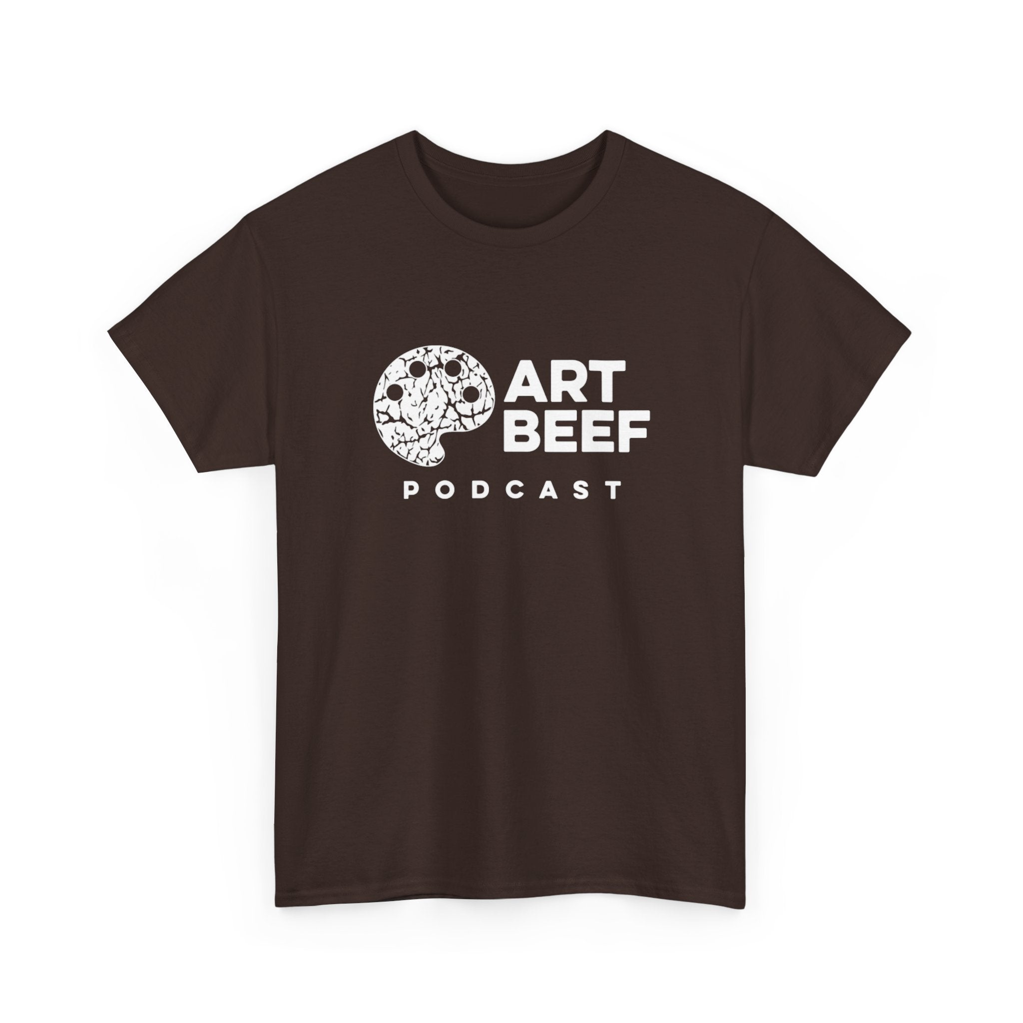 Basic White Art Beef Podcast Heavy Cotton Tee