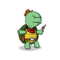 Cowboy Turt Sticker —