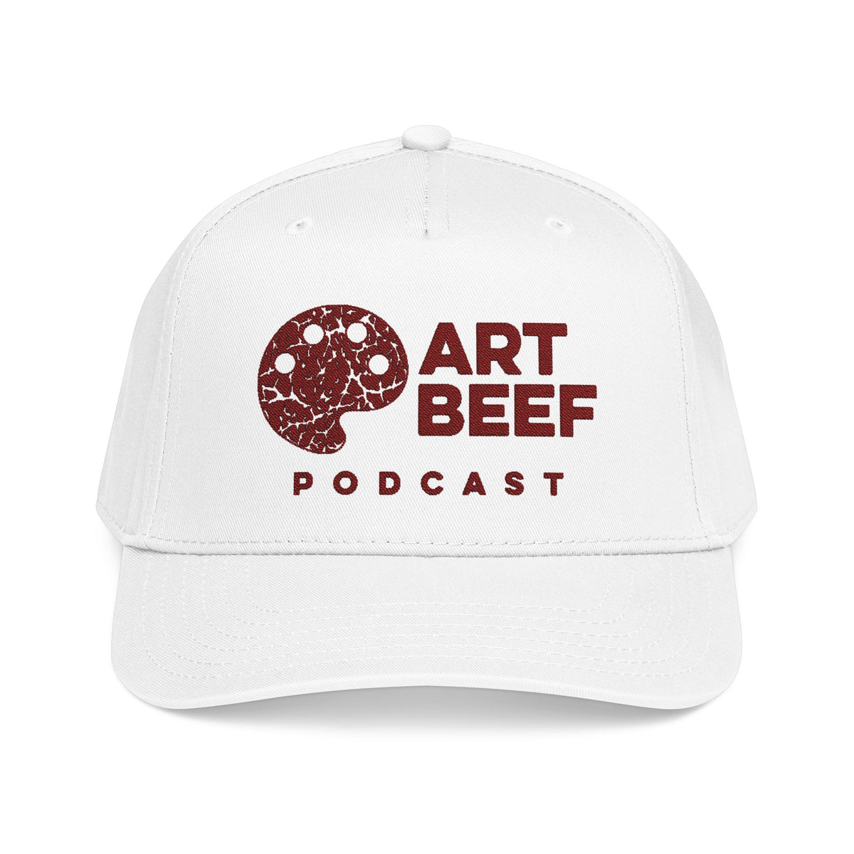Red Art Beef Logo Mid Profile Baseball Cap