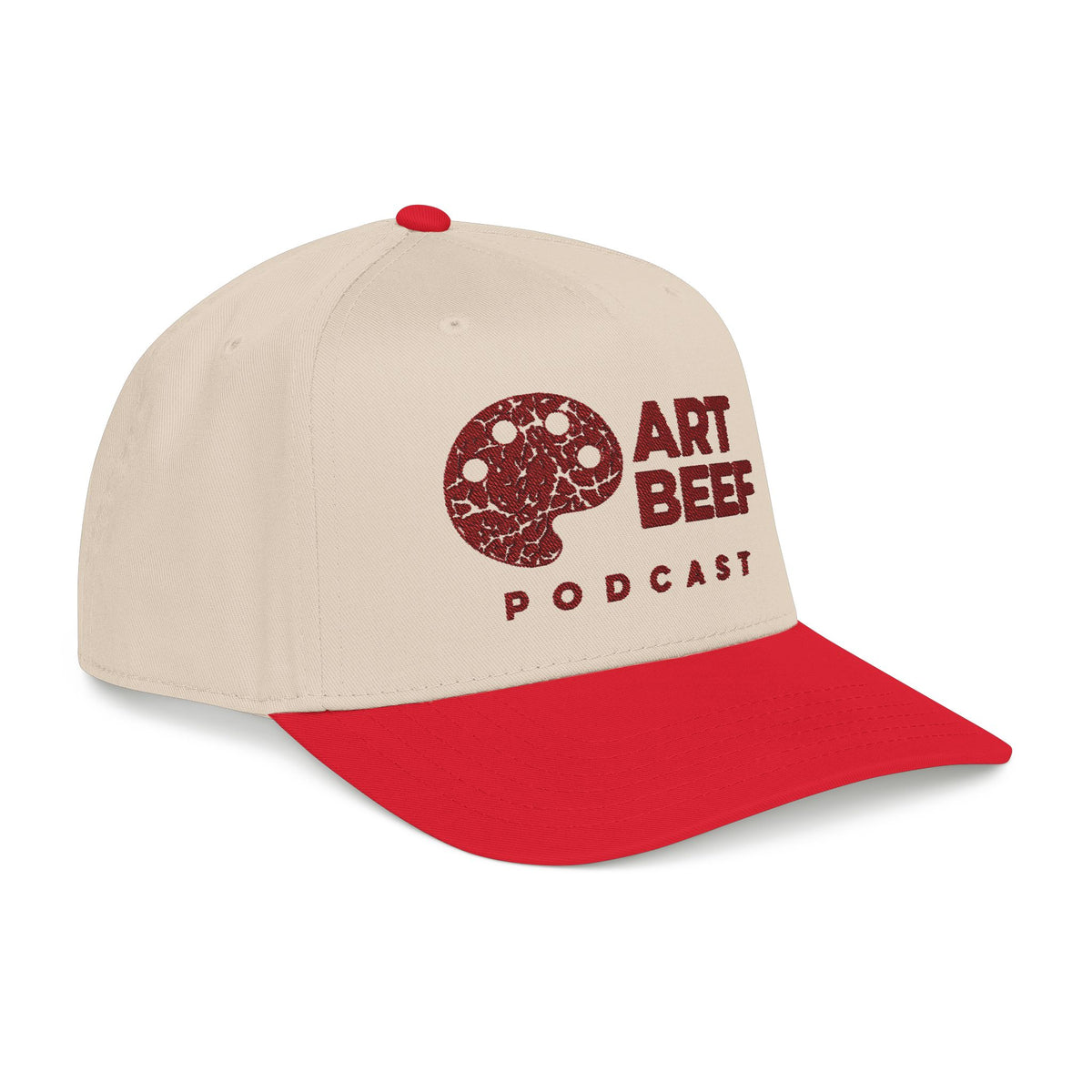 Red Art Beef Logo Mid Profile Baseball Cap