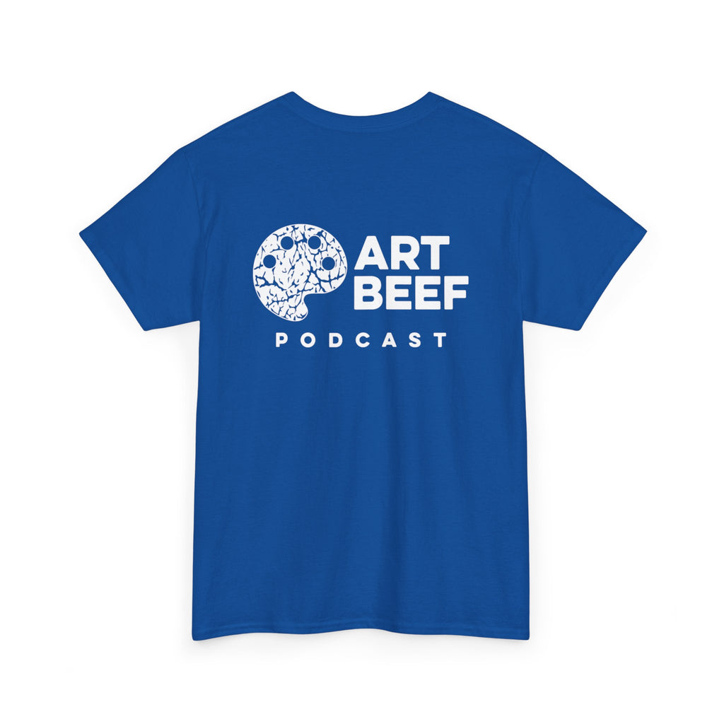 White Art Beef Podcast Heavy Cotton Tee