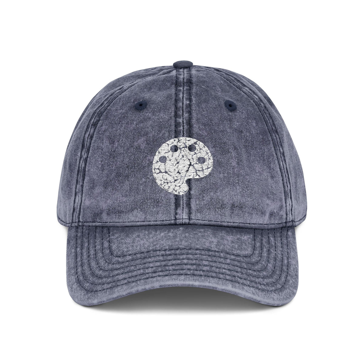 White Art Beef Palette Vintage Cap (Embroidery)