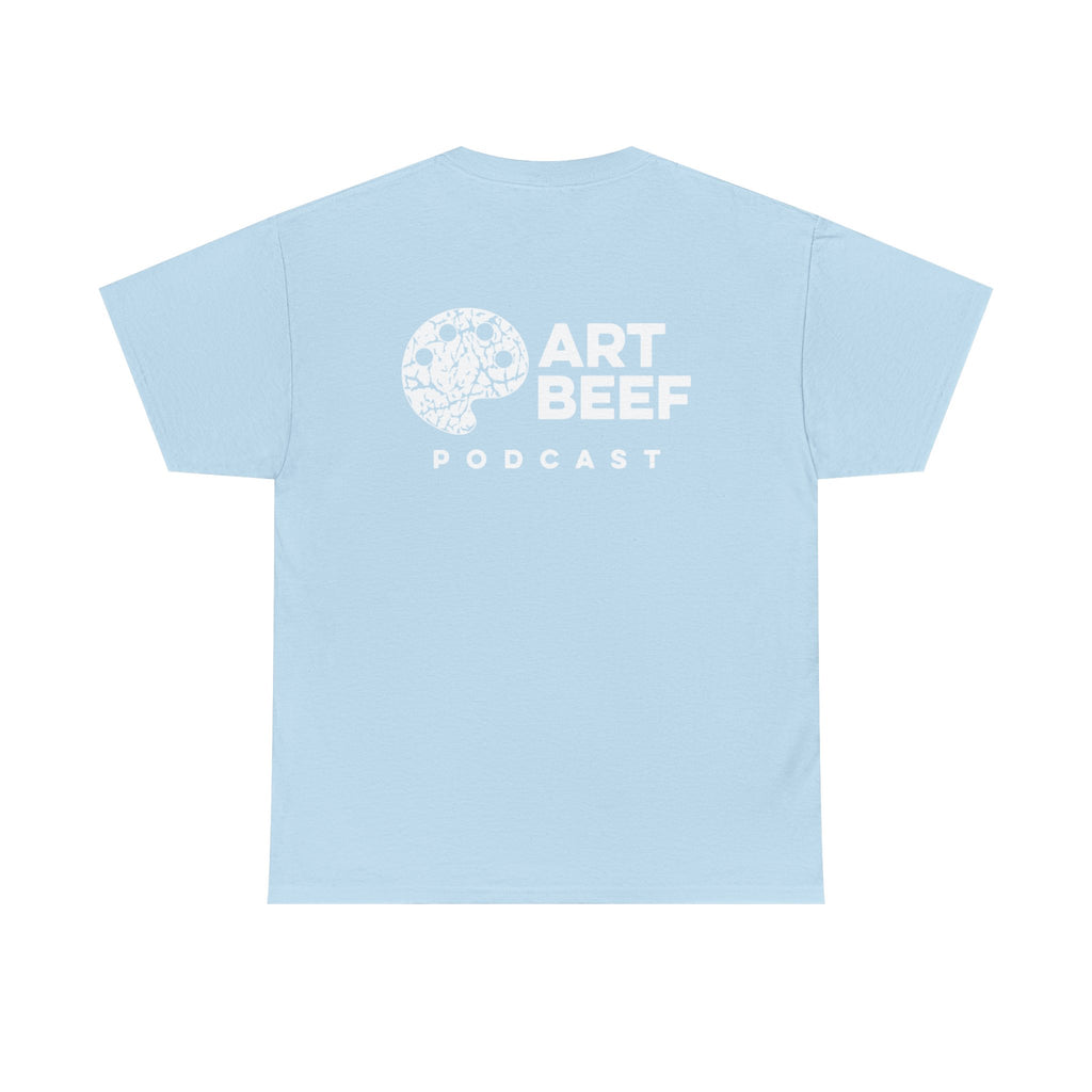 White Art Beef Podcast Heavy Cotton Tee