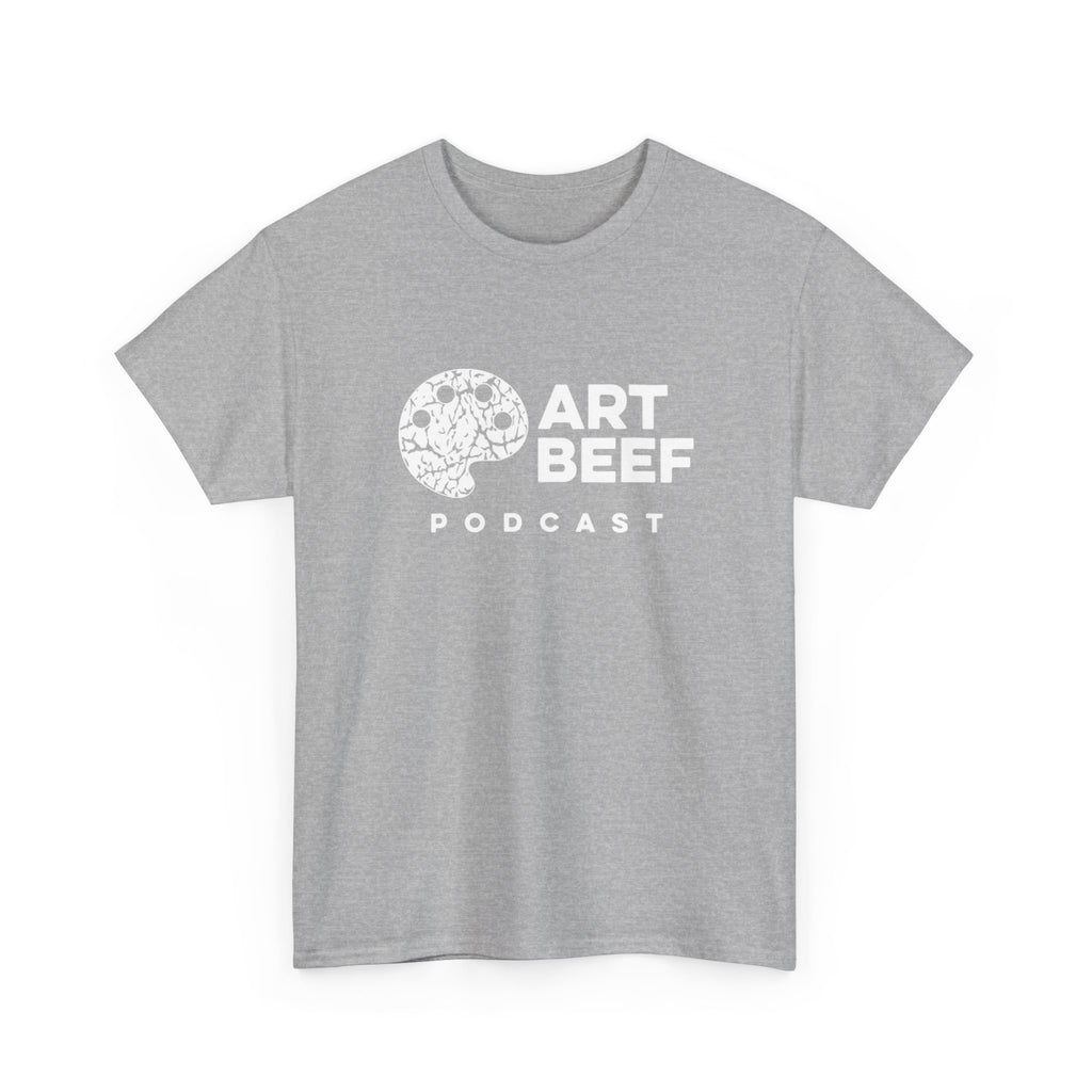 Basic White Art Beef Podcast Heavy Cotton Tee