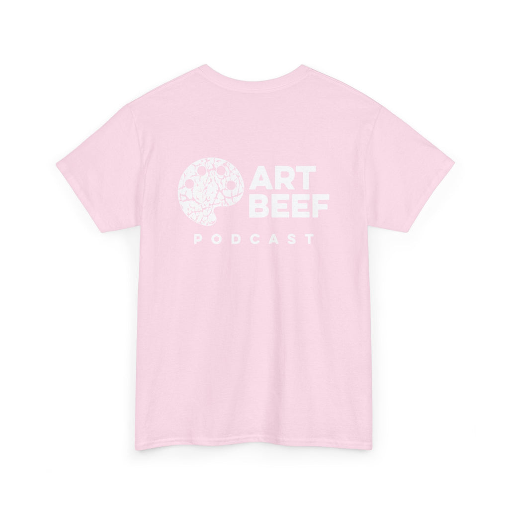 White Art Beef Podcast Heavy Cotton Tee