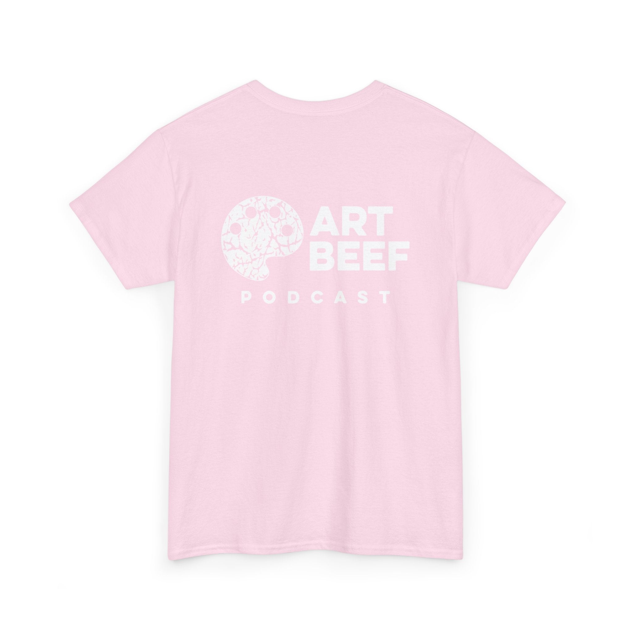 White Art Beef Podcast Heavy Cotton Tee