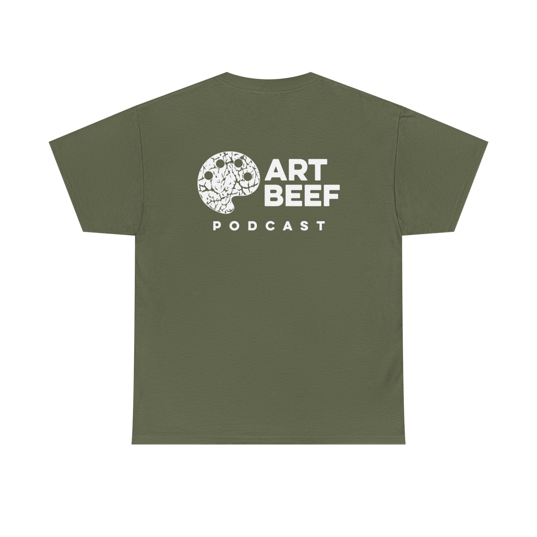 White Art Beef Podcast Heavy Cotton Tee
