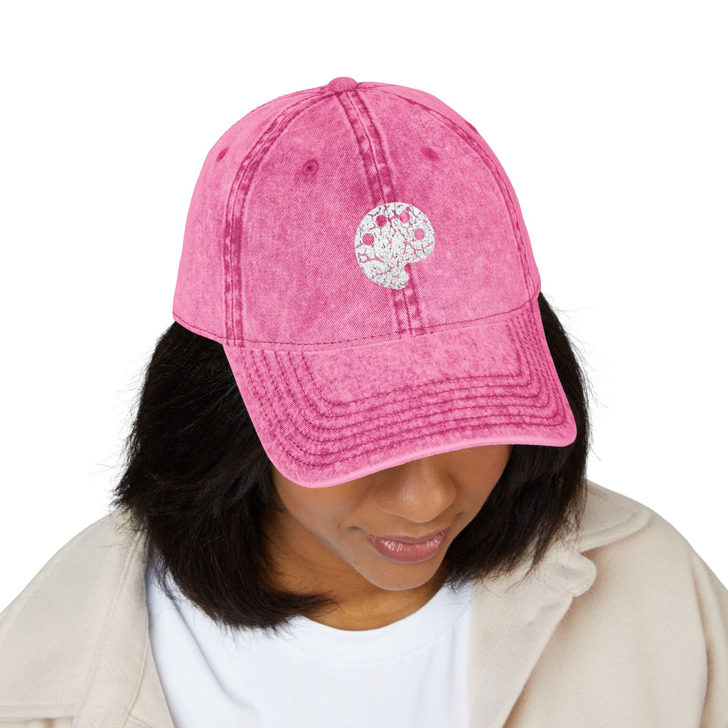 White Art Beef Palette Vintage Cap (Embroidery)