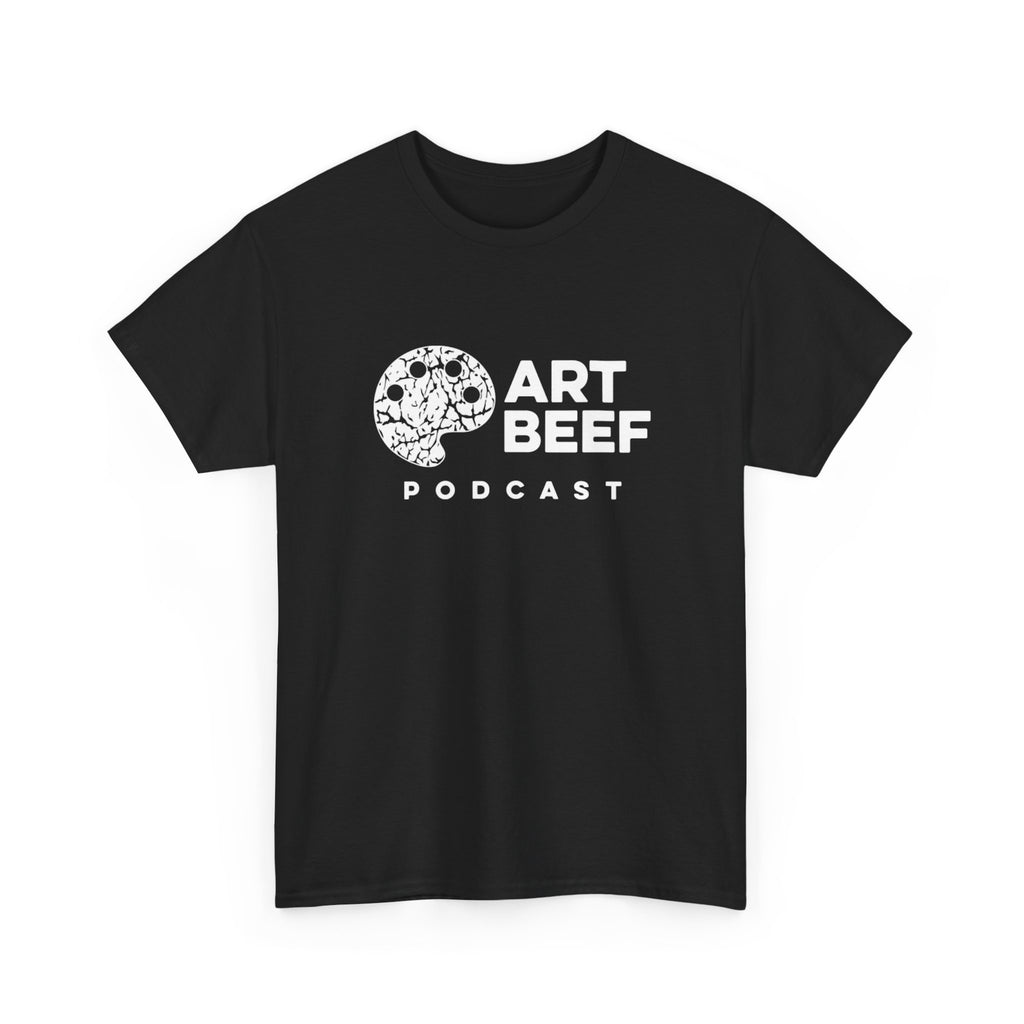 Basic White Art Beef Podcast Heavy Cotton Tee