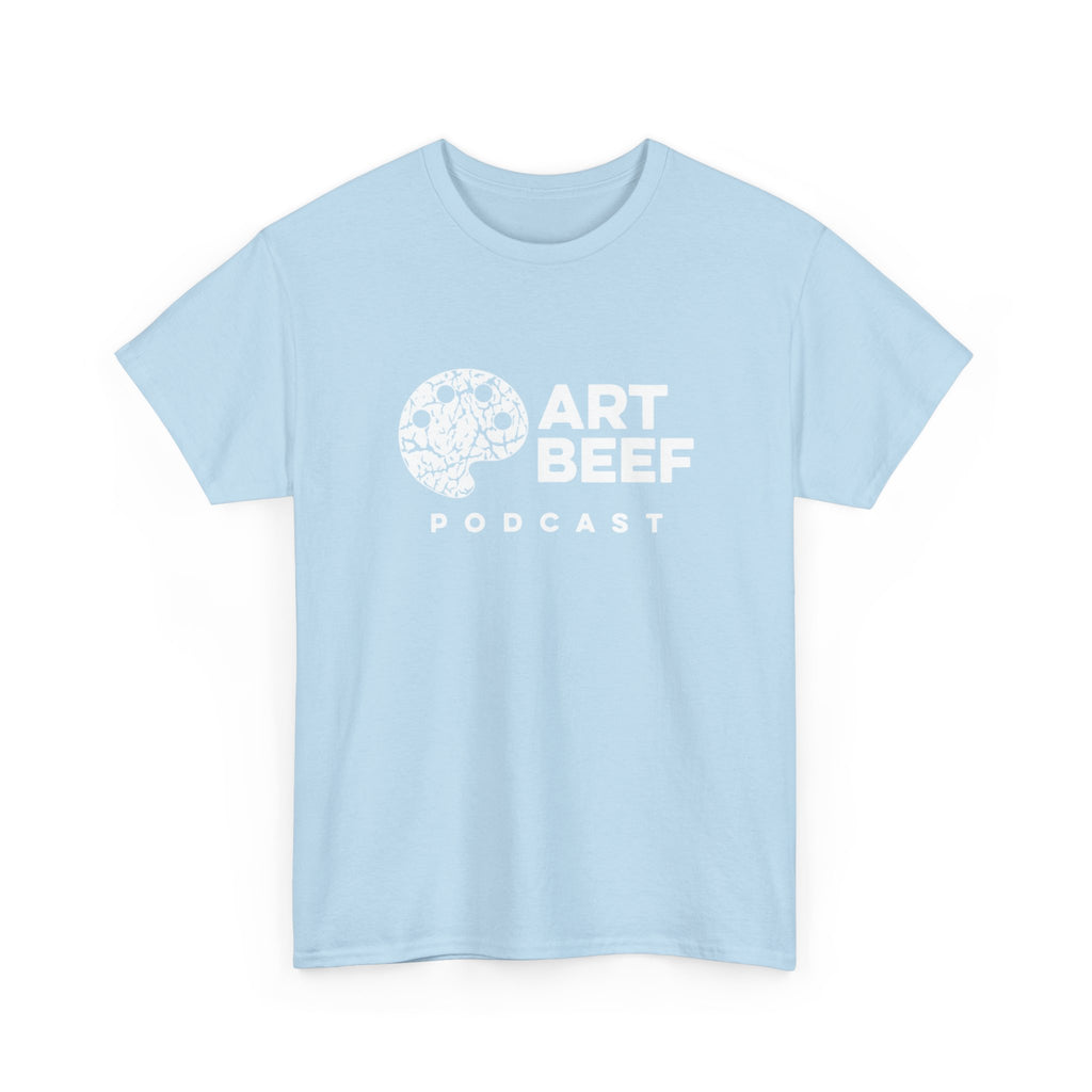 Basic White Art Beef Podcast Heavy Cotton Tee