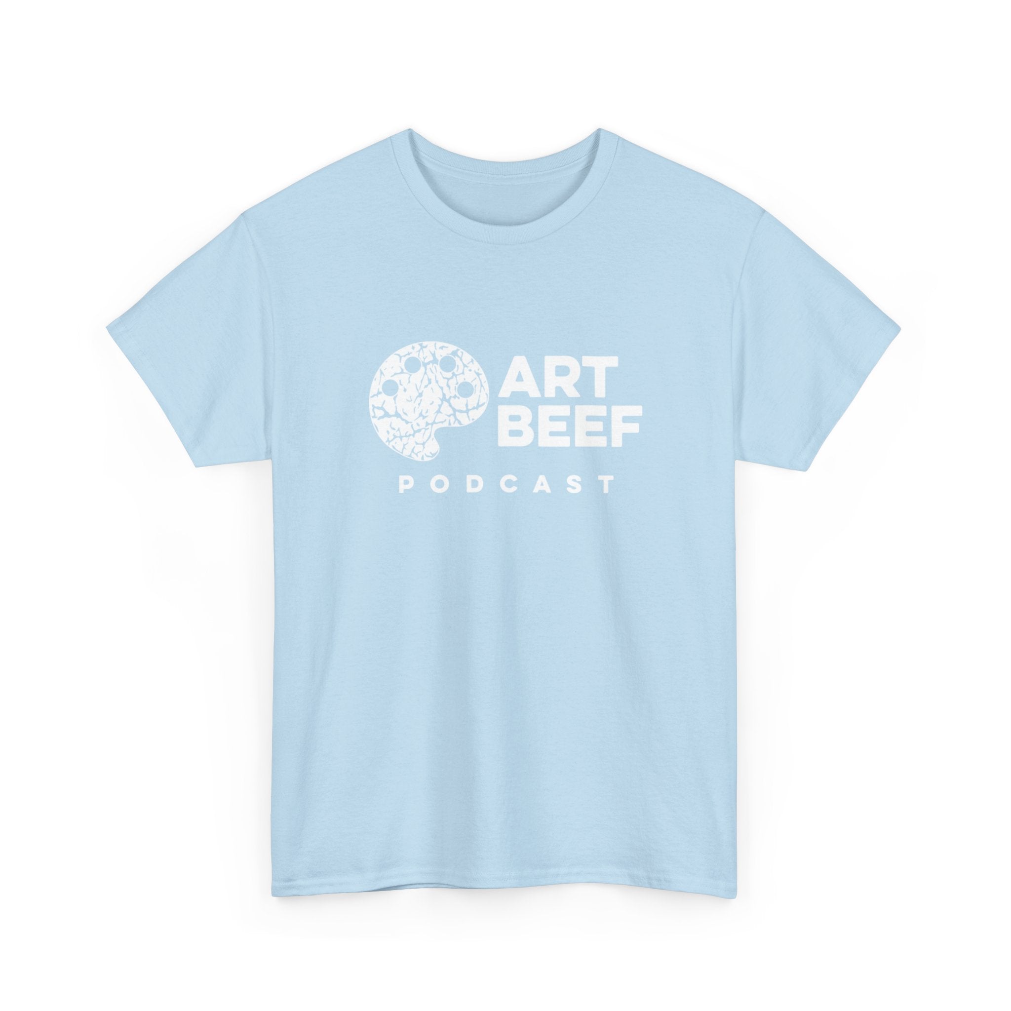 Basic White Art Beef Podcast Heavy Cotton Tee