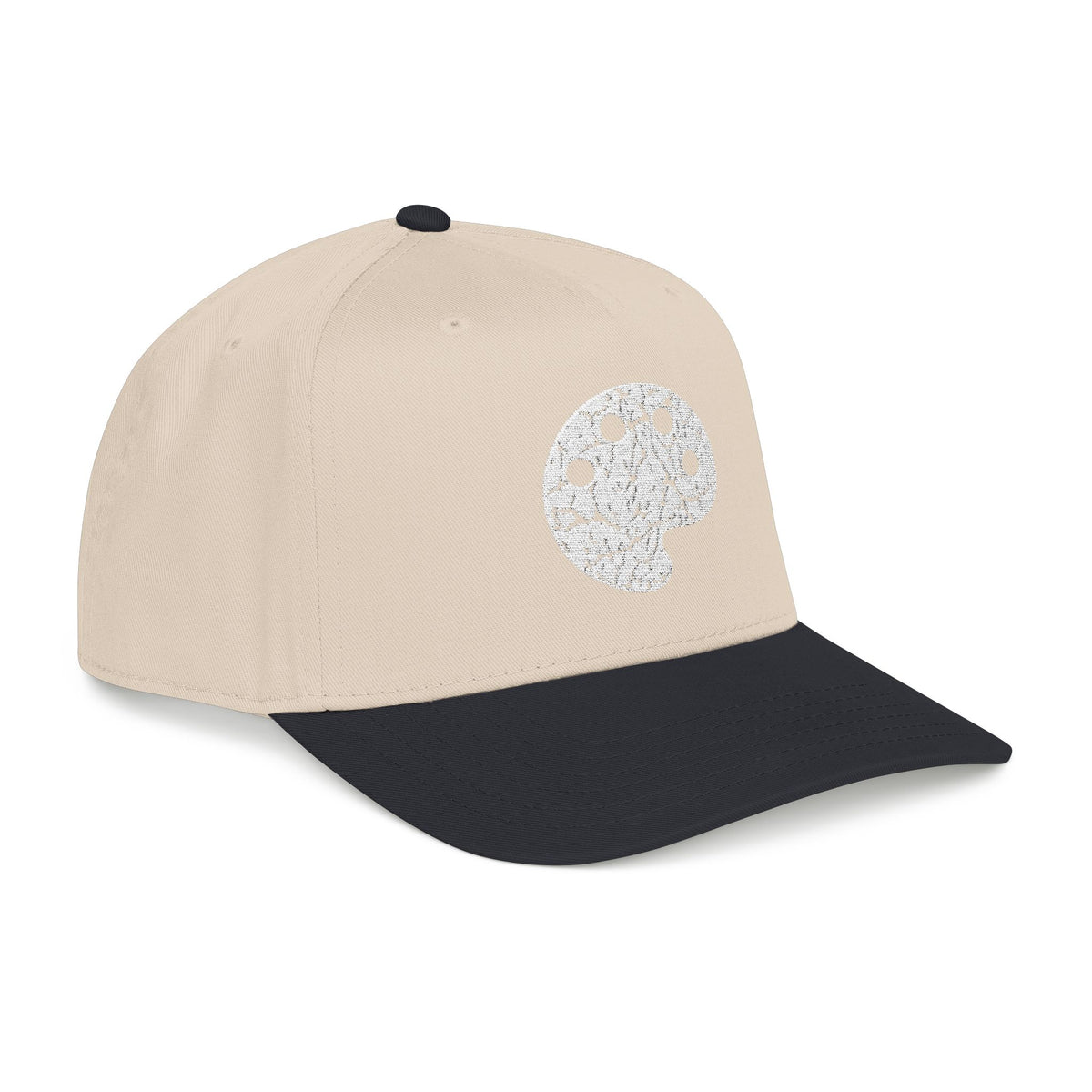 White Art Beef Palette Mid Profile Baseball Cap