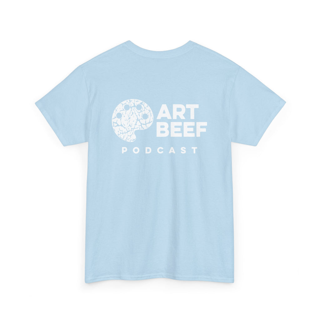 White Art Beef Podcast Heavy Cotton Tee