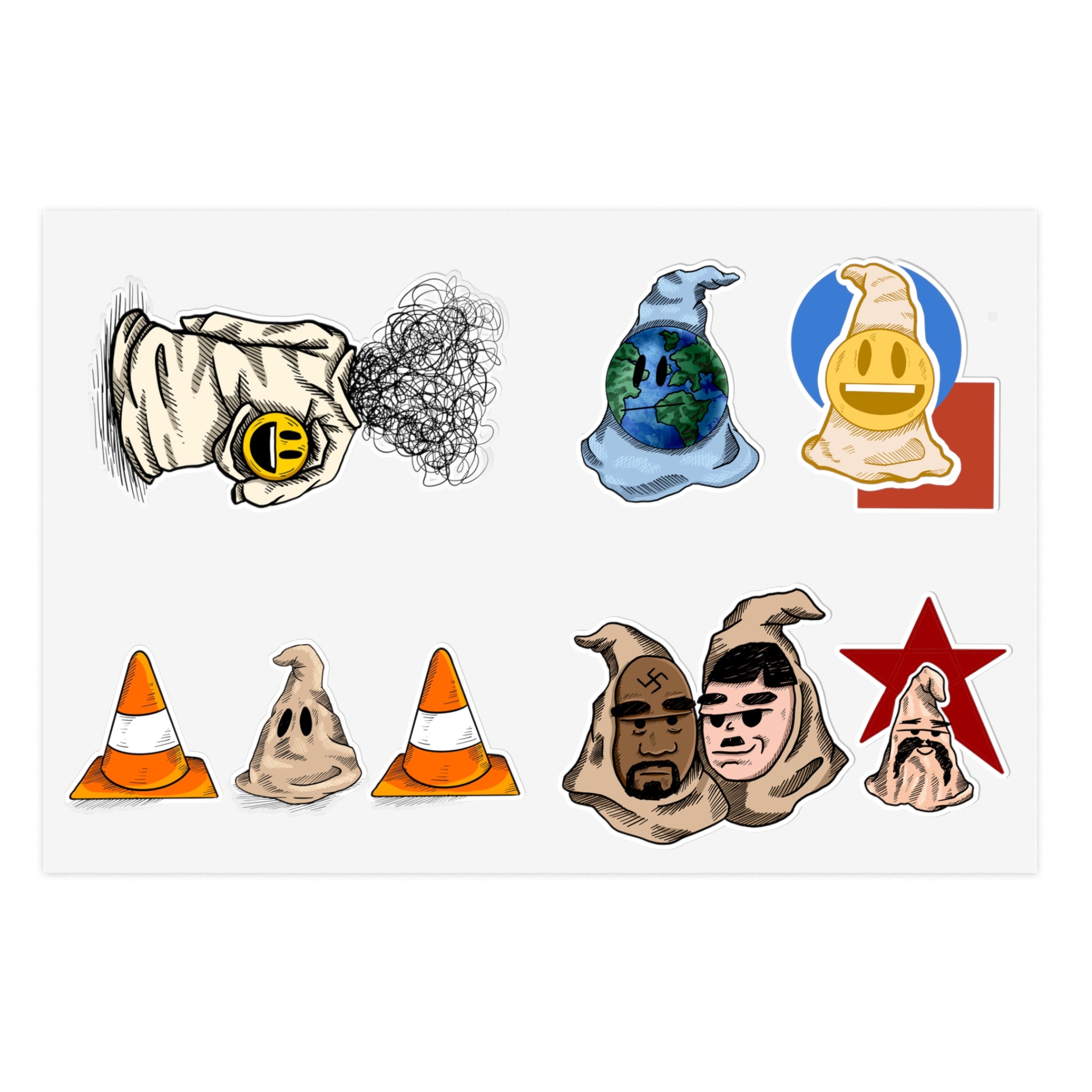 Koro Boogie Political Satire Sticker Sheet