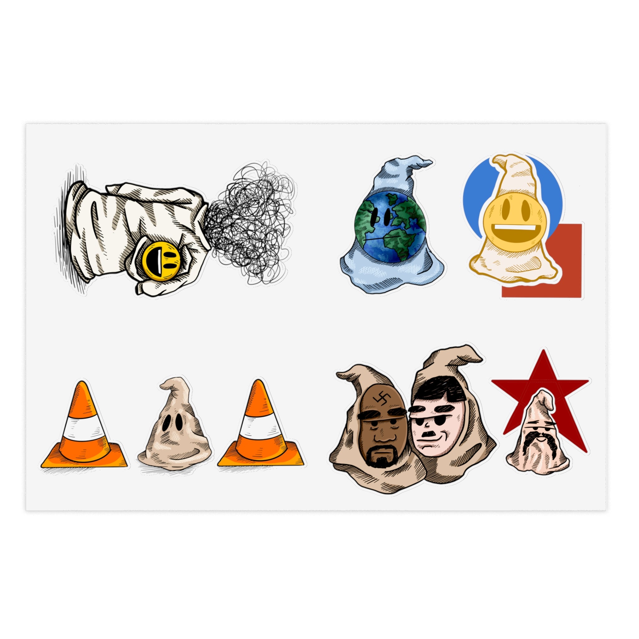 Koro Boogie Political Satire Sticker Sheet