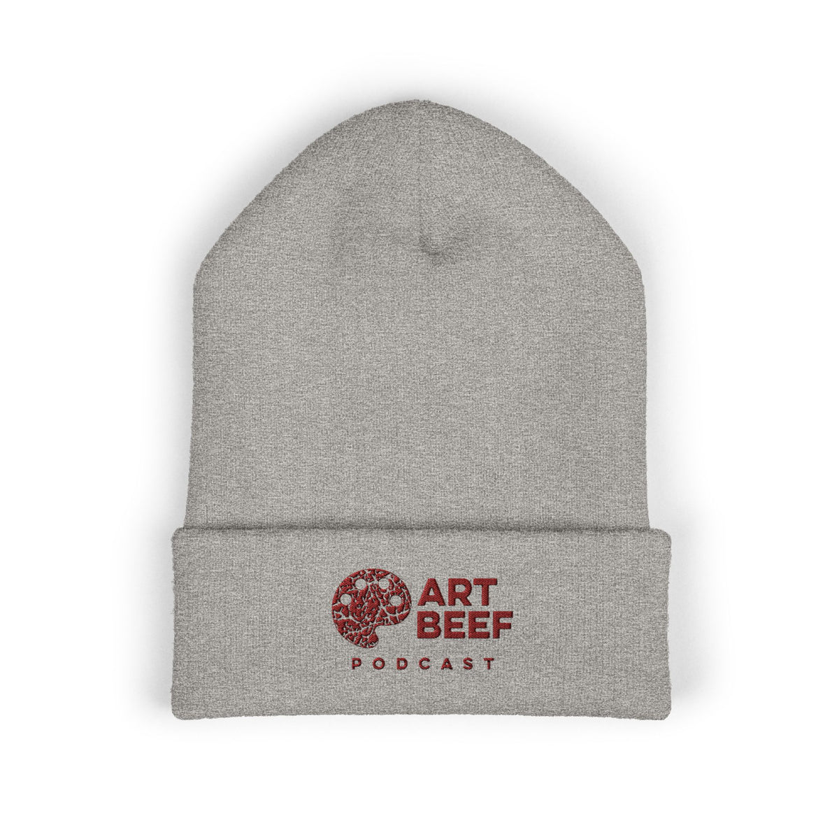 Red Art Beef Logo Classic Cuffed Beanie (Embroidery)