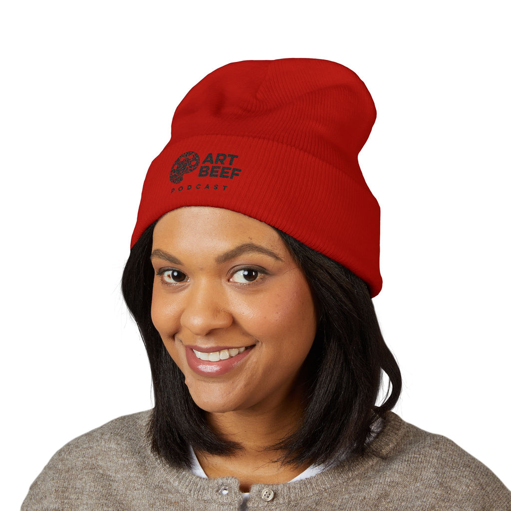 Black Art Beef Logo Classic Cuffed Beanie (Embroidery)