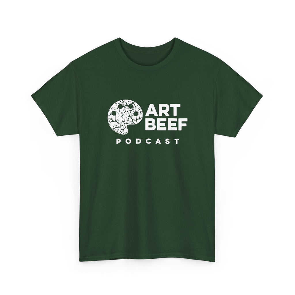 Basic White Art Beef Podcast Heavy Cotton Tee