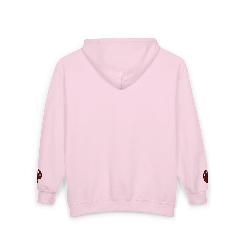Art Beef embroidered Zip Hooded Sweatshirt
