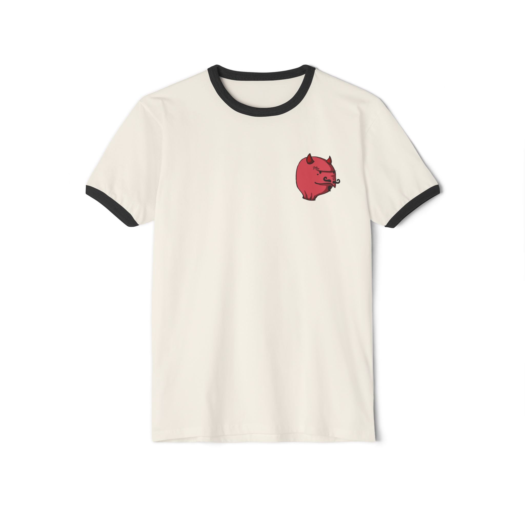 Red Devil Turt Unisex Ringer T-Shirt