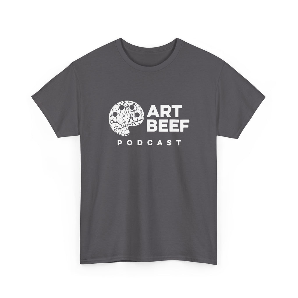 Basic White Art Beef Podcast Heavy Cotton Tee