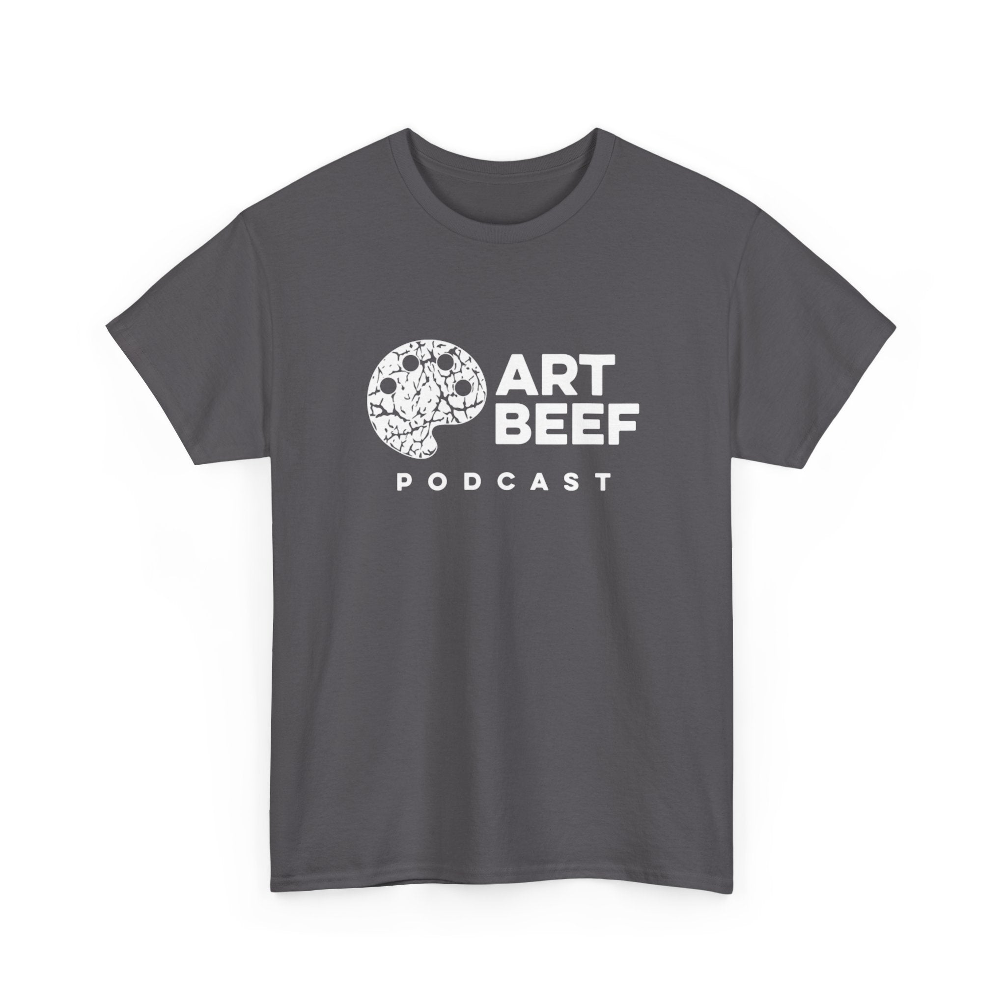 Basic White Art Beef Podcast Heavy Cotton Tee