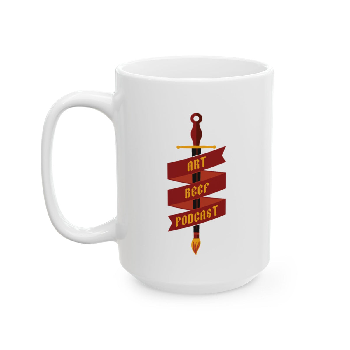 Art Beef Ceramic Mug, (11oz, 15oz)