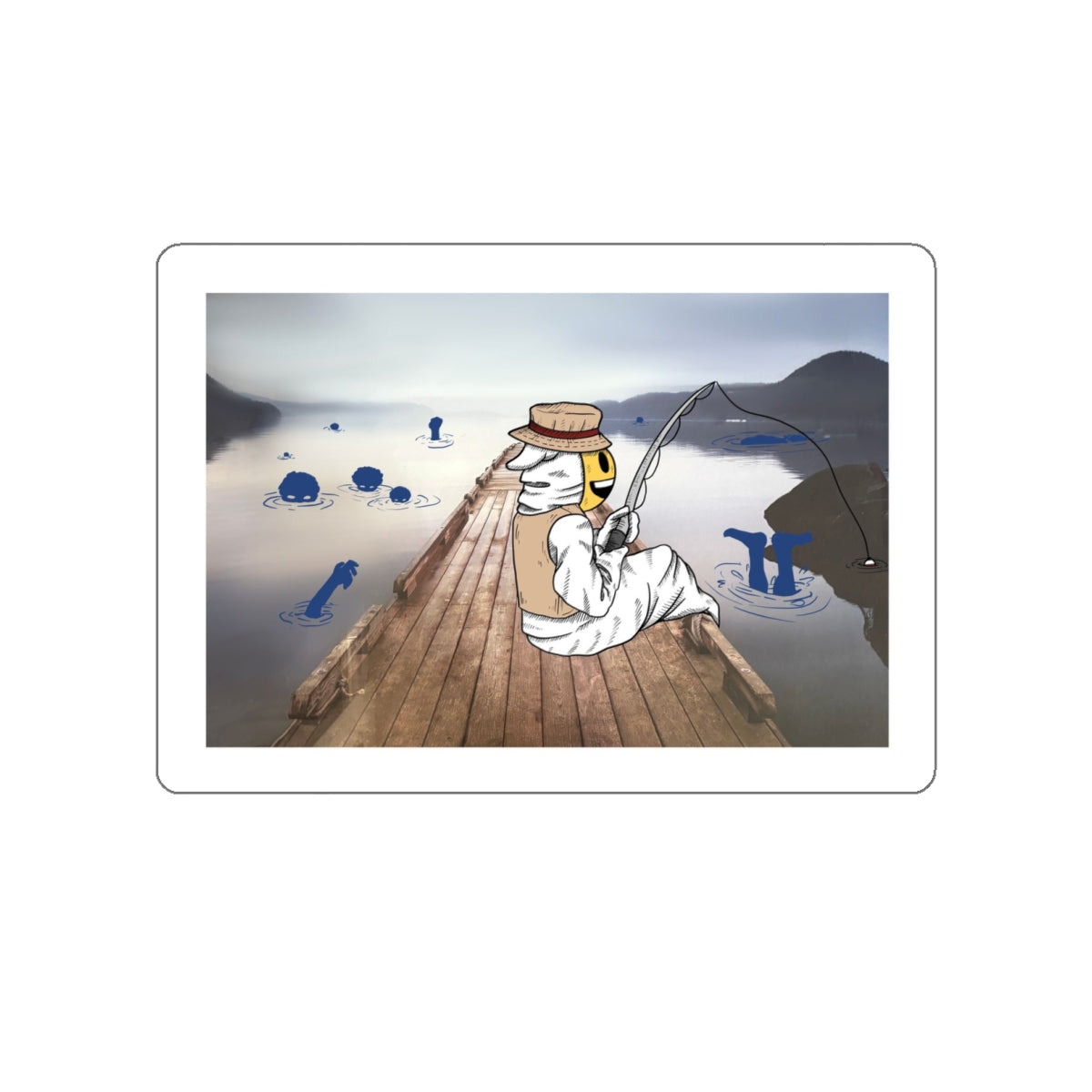 Fishing Boogie Sticker