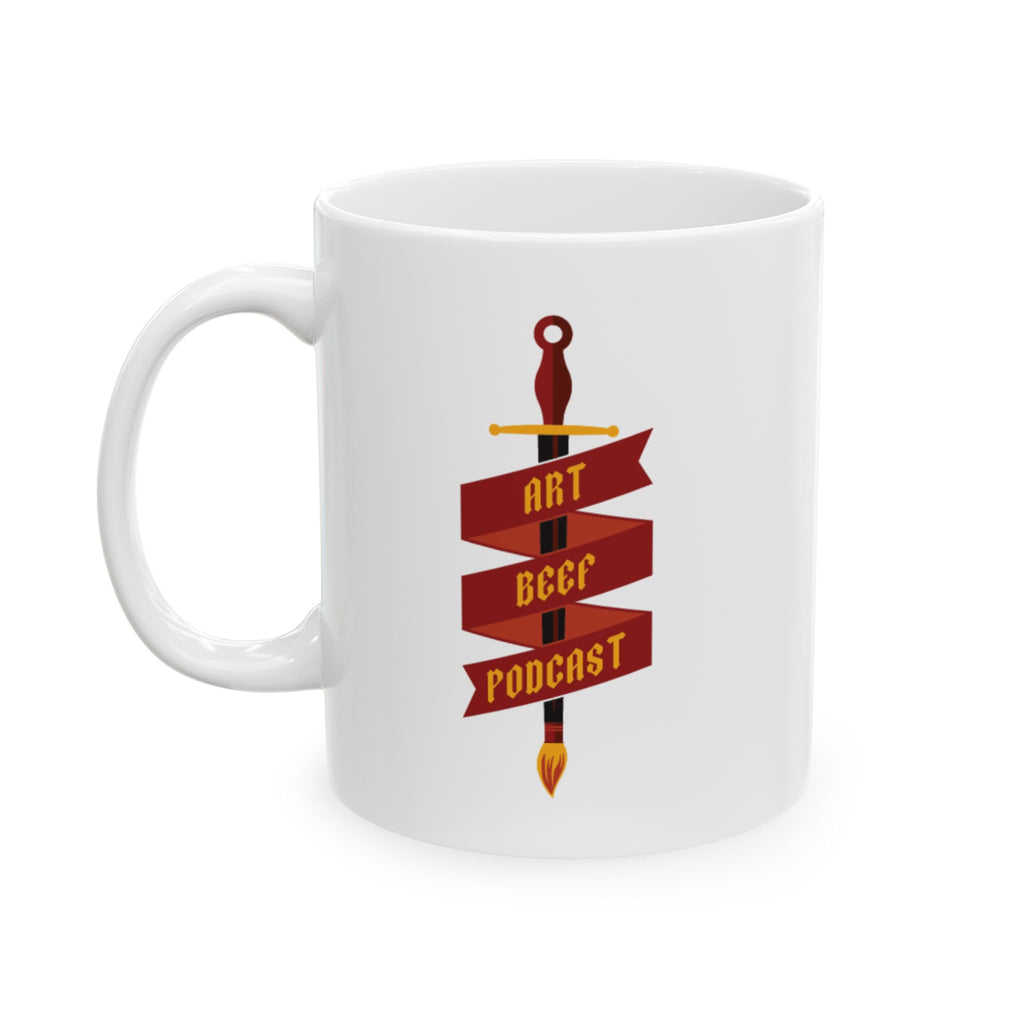 Art Beef Ceramic Mug, (11oz, 15oz)