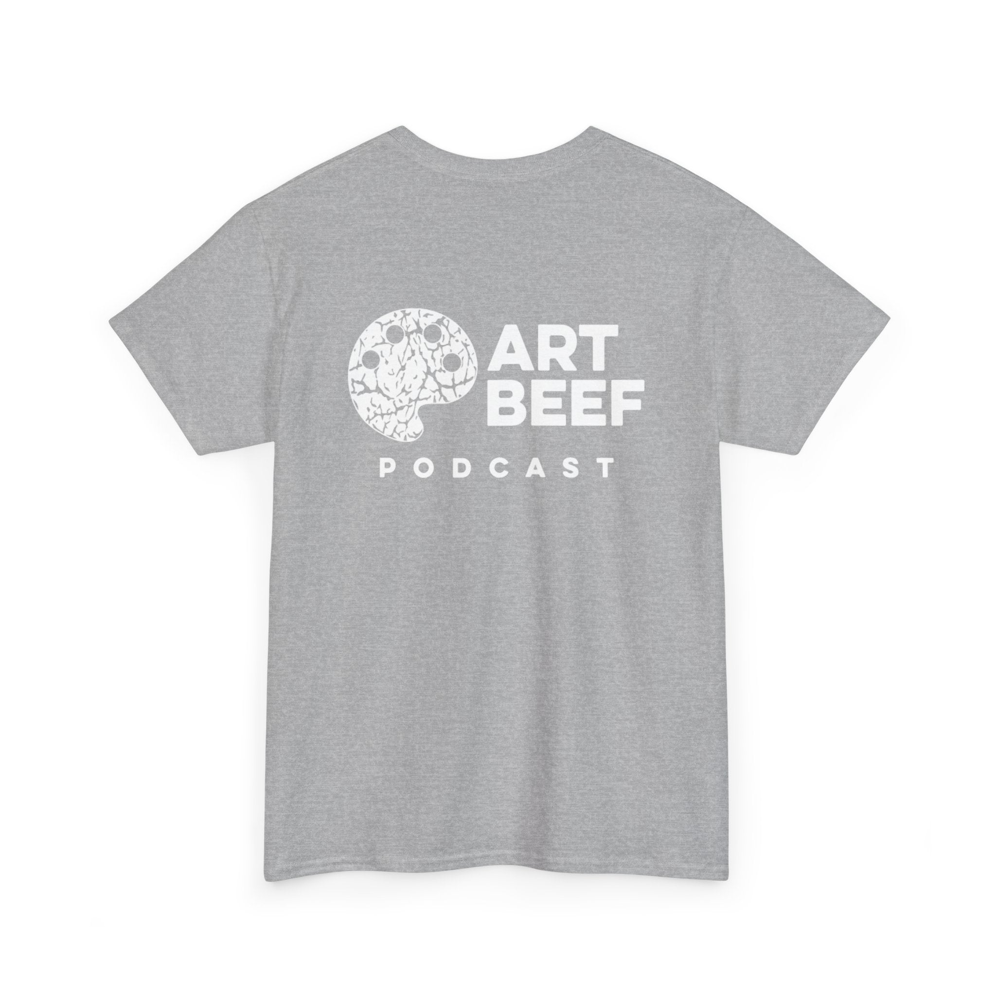 White Art Beef Podcast Heavy Cotton Tee