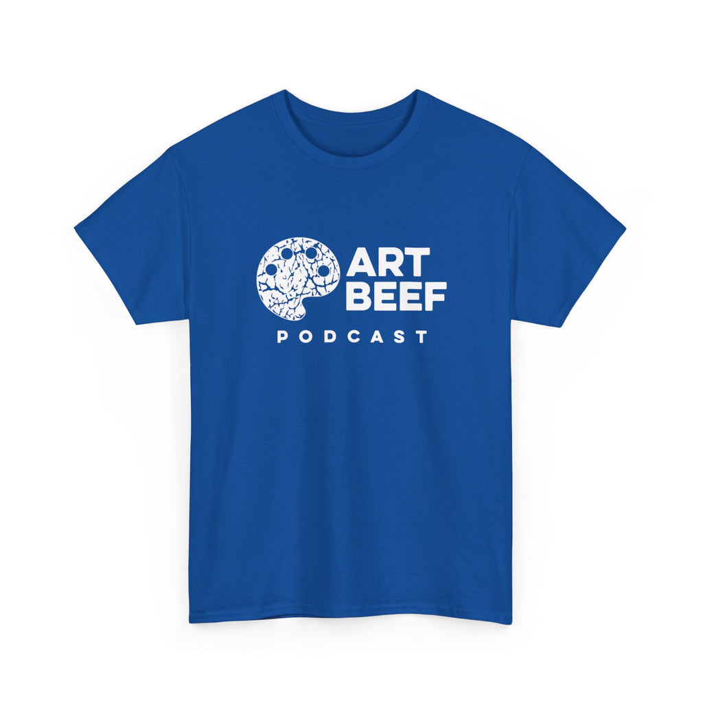 Basic White Art Beef Podcast Heavy Cotton Tee