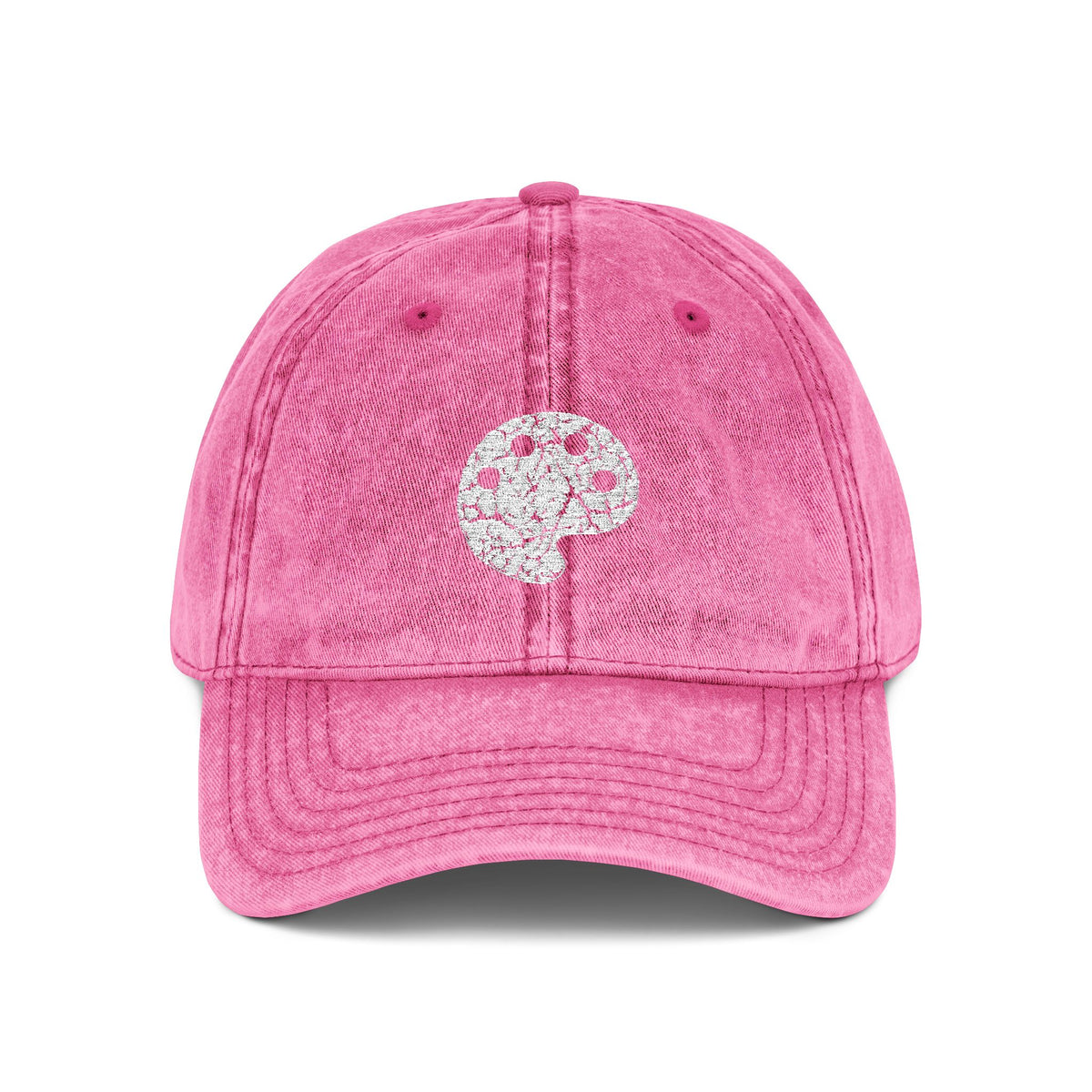 White Art Beef Palette Vintage Cap (Embroidery)