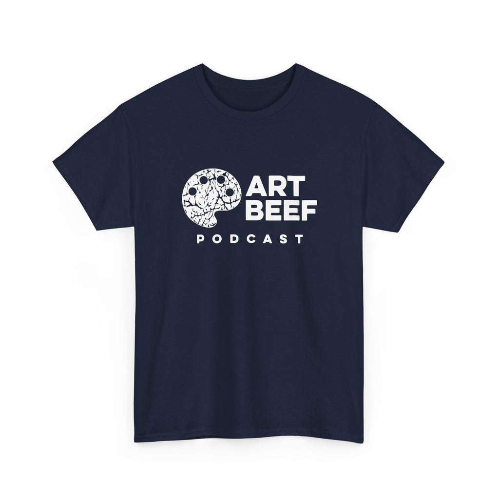 Basic White Art Beef Podcast Heavy Cotton Tee