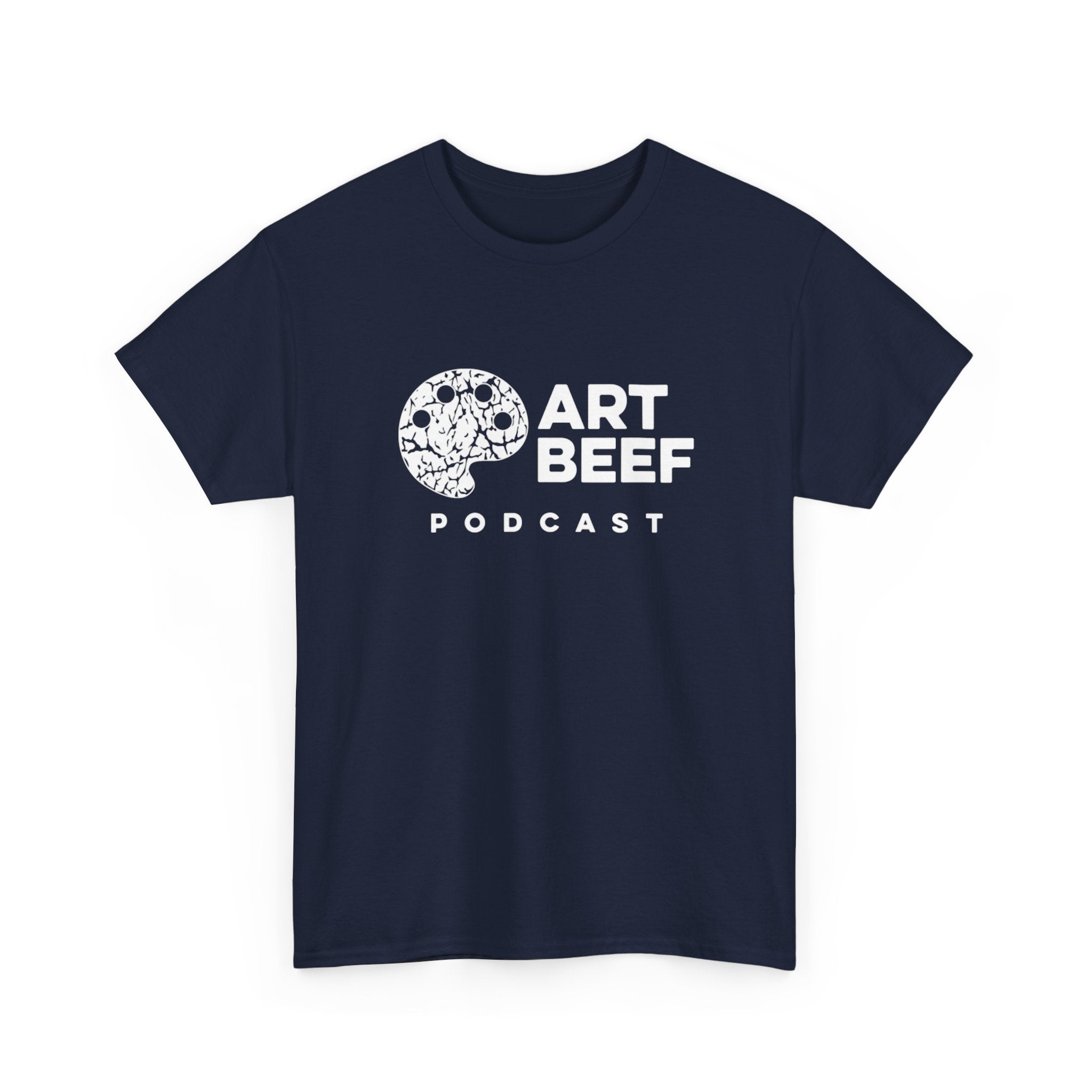 Basic White Art Beef Podcast Heavy Cotton Tee