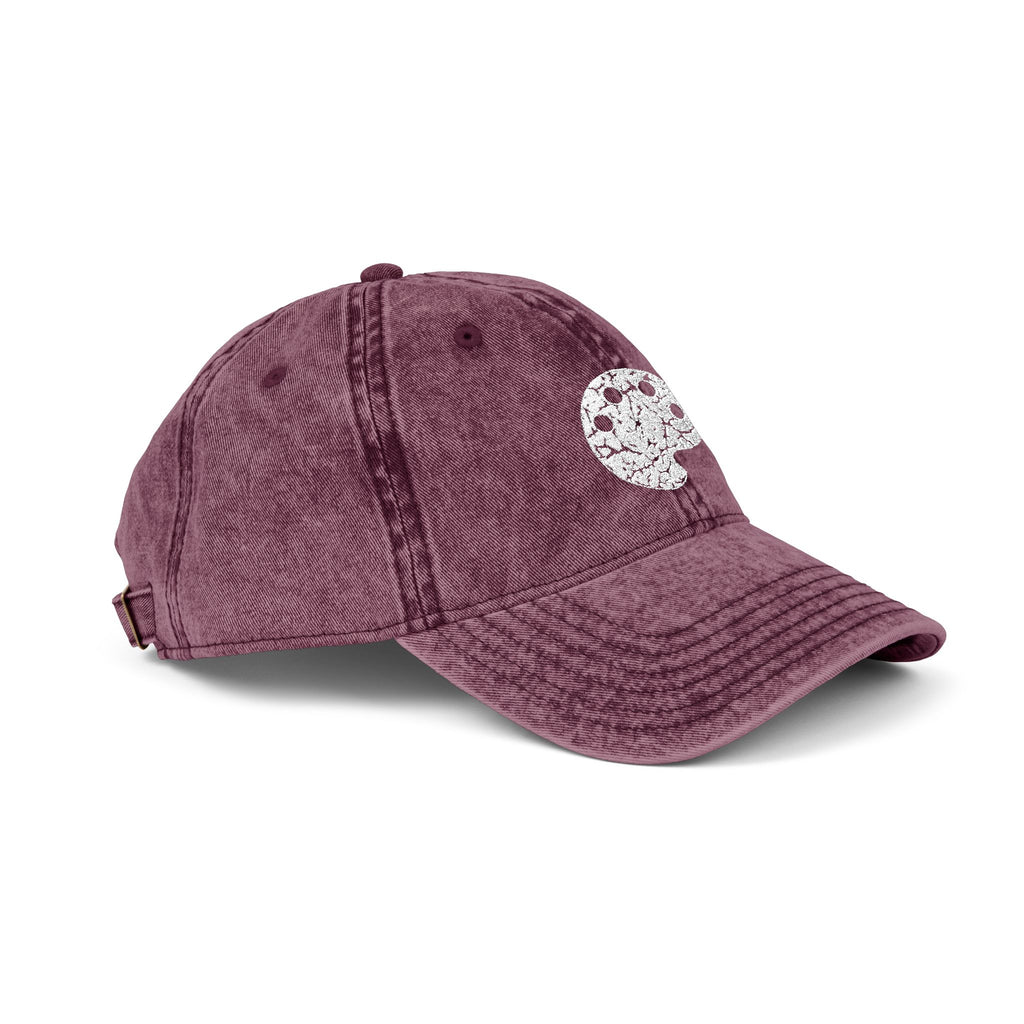 White Art Beef Palette Vintage Cap (Embroidery)