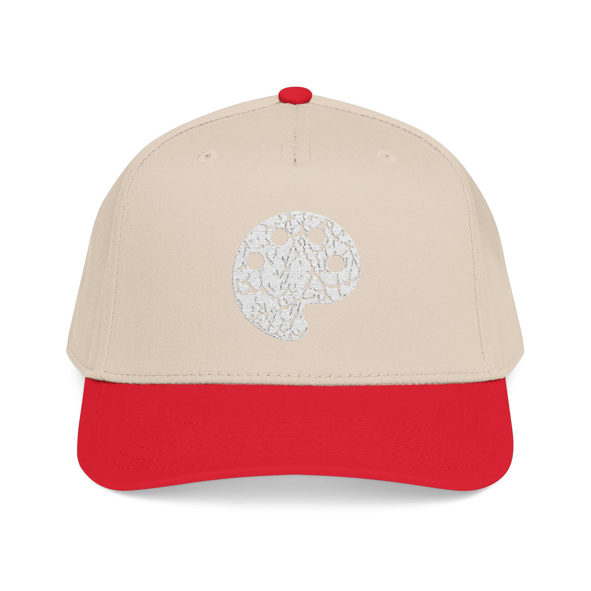 White Art Beef Palette Mid Profile Baseball Cap