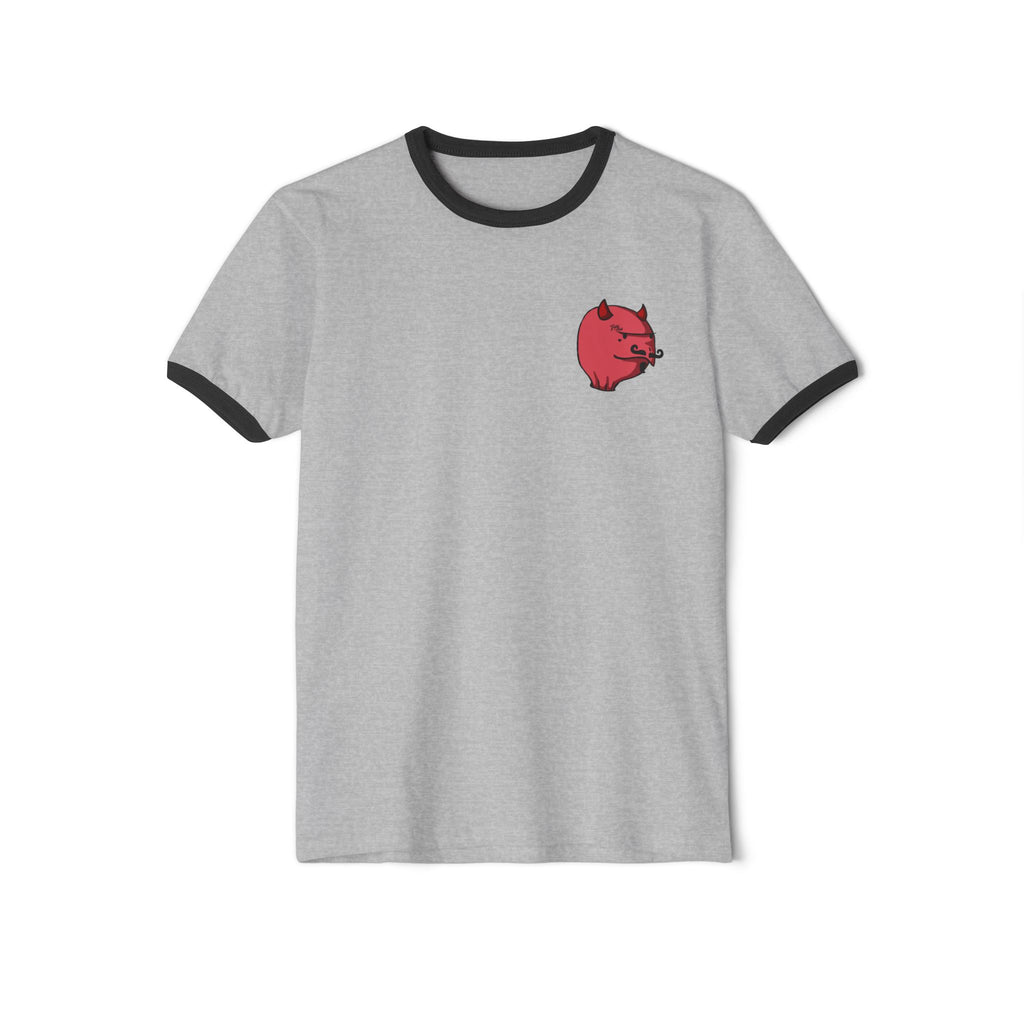 Red Devil Turt Unisex Ringer T-Shirt