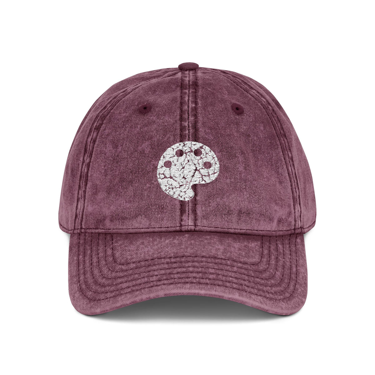 White Art Beef Palette Vintage Cap (Embroidery)