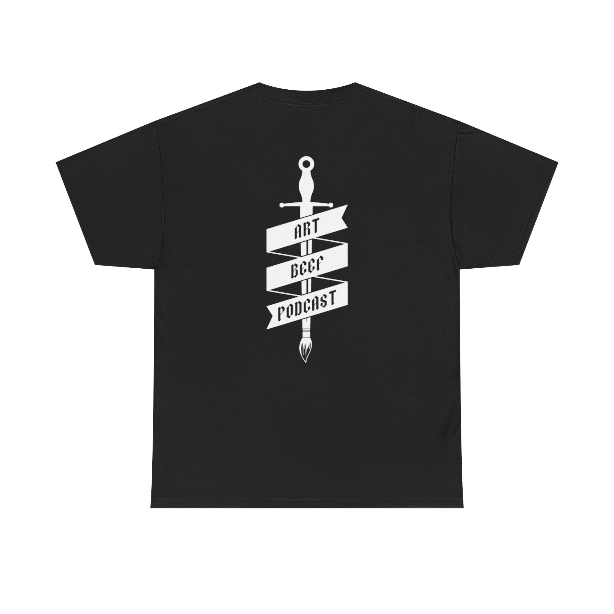White Opt 2 Art Beef Podcast Heavy Cotton Tee 2