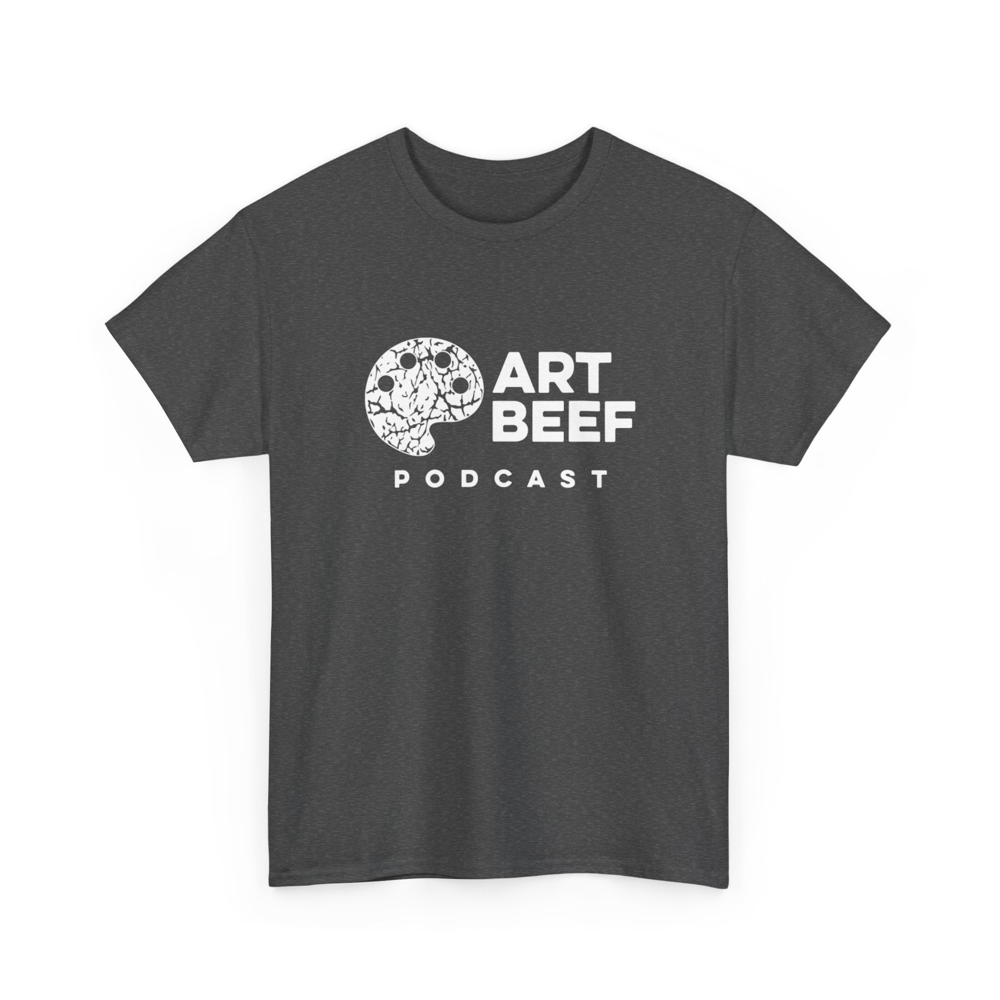 Basic White Art Beef Podcast Heavy Cotton Tee