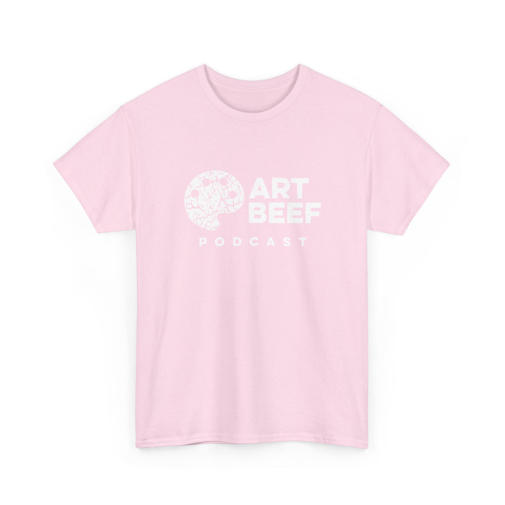 Basic White Art Beef Podcast Heavy Cotton Tee