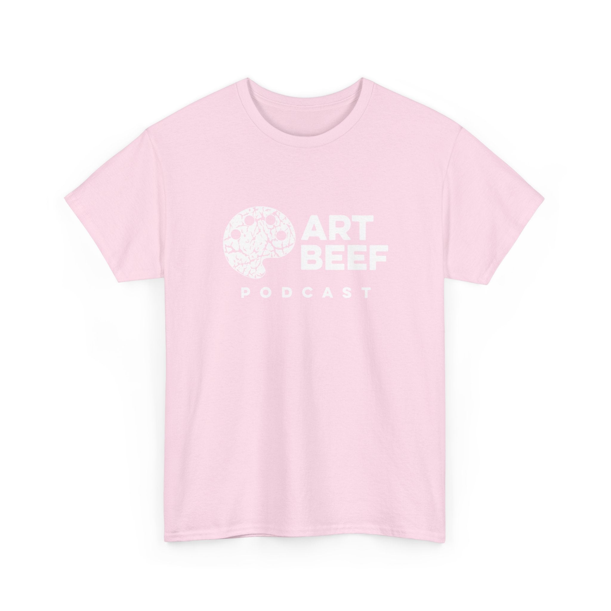 Basic White Art Beef Podcast Heavy Cotton Tee