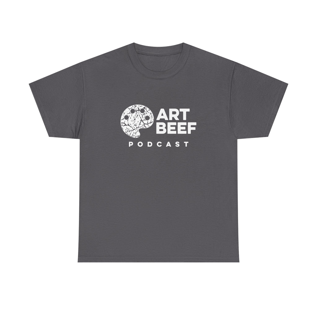 Basic White Art Beef Podcast Heavy Cotton Tee