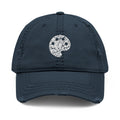 White Art Beef Palette Distressed Dad Hat (Embroidery)