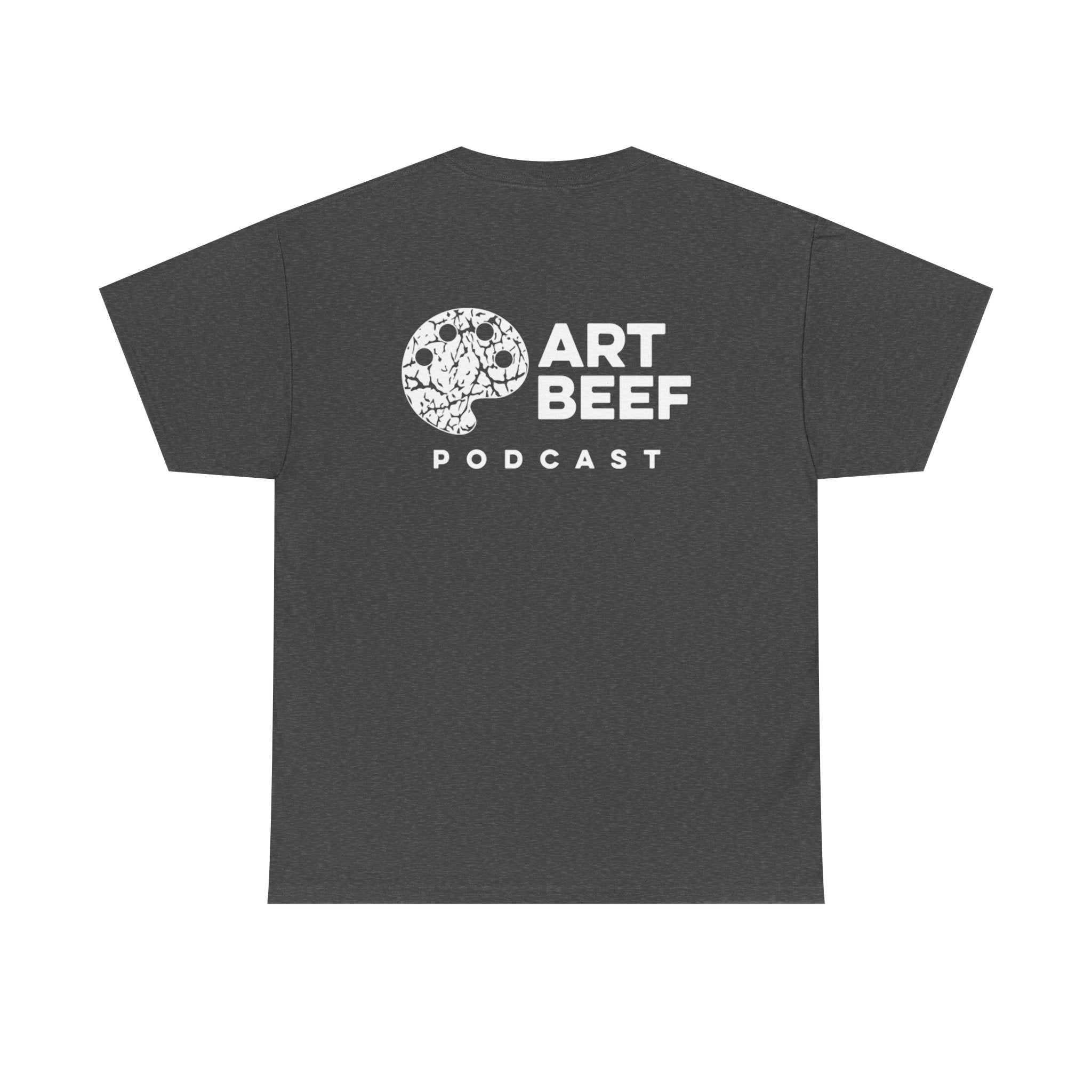 White Art Beef Podcast Heavy Cotton Tee